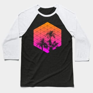 Miami 80s Grid Baseball T-Shirt